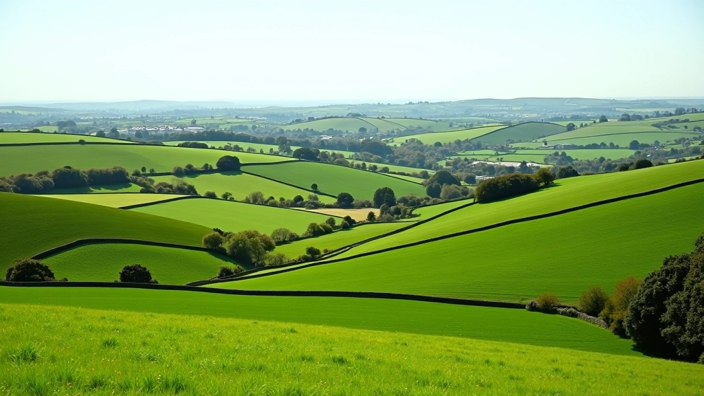 Rural Kilkenny farmland with rolling countryside